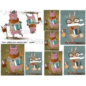 Joggles Collage Sheets - Wheelie Boys 1 [JG401199]