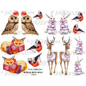 Joggles Collage Sheets - Winter Animals [JG401145]
