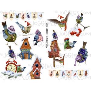 Joggles Collage Sheets - Winter Birds [JG401319]