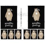 Joggles Collage Sheets - Winter Greetings Bear [JG401220]