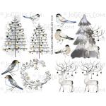 Joggles Collage Sheets - Winter in Grey and Sepia [JG401285]