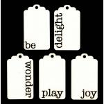 Joggles / Consie Sindet Watercolor Artisan Tags Set - Words [52518]