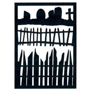 Joggles Creative Cuts - Black Smooth & Sturdy - Keep Out [74596]