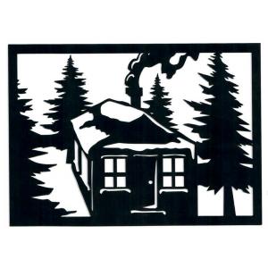 Joggles Creative Cuts - Black Smooth & Sturdy - Snowy Cottage [74639]