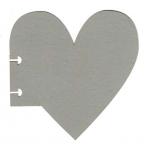 Joggles Disc Bound 4" Heart Journal Additional Pages - Wet Cement [52256]