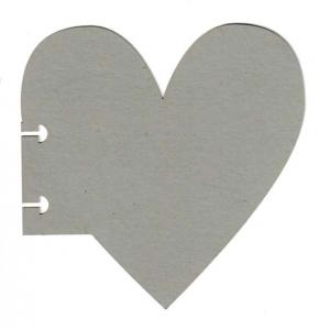 Joggles Disc Bound 4" Heart Journal Additional Pages - Wet Cement [52256]