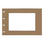 Joggles Kraft Disc Bound Journal Additional Pages - 6" x 4" Window - Rectangle [52565]