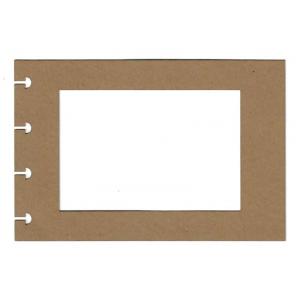 Joggles Kraft Disc Bound Journal Additional Pages - 6" x 4" Window - Rectangle [52565]