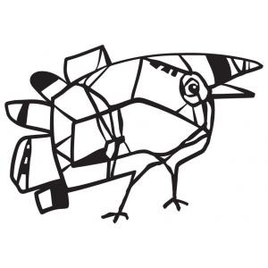 Joggles / Elizabeth St Hilaire 5" x 7" For The Birds Collection Mask - Karl [75053]