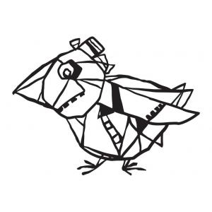 Joggles / Elizabeth St Hilaire 5" x 7" For The Birds Collection Mask - Leonard [75054]