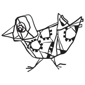 Joggles / Elizabeth St Hilaire 5" x 7" For The Birds Collection Mask - Stella [75055]