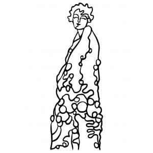 Joggles / Elizabeth St Hilaire 5" x 7" Klimt Women Collection Mask - Enrobed [75050]