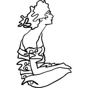 Joggles / Elizabeth St Hilaire 5" x 7" Klimt Women Collection Mask - Meditation [75051]