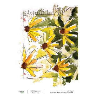 Joggles / Elizabeth St Hilaire A4 Rice Paper - Black Eyed Susan [74842]