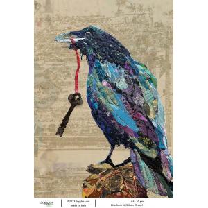 Joggles / Elizabeth St Hilaire A4 Rice Paper - Crow 1 [74751]