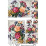 Joggles / Elizabeth St Hilaire A4 Rice Paper - Fabulous Florals #1 - Dr Kate's Bouquet [74827]