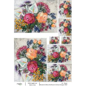 Joggles / Elizabeth St Hilaire A4 Rice Paper - Fabulous Florals #1 - Dr Kate's Bouquet [74827]