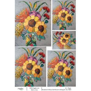 Joggles / Elizabeth St Hilaire A4 Rice Paper - Fabulous Florals #1 - Falling For You [74829]