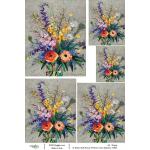 Joggles / Elizabeth St Hilaire A4 Rice Paper - Fabulous Florals #2 - Flowers For Madeline [74844]