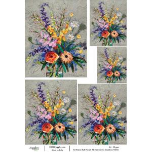 Joggles / Elizabeth St Hilaire A4 Rice Paper - Fabulous Florals #2 - Flowers For Madeline [74844]