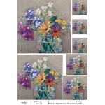 Joggles / Elizabeth St Hilaire A4 Rice Paper - Fabulous Florals #2 - Lizard Bouquet [74843]