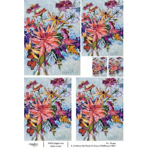 Joggles / Elizabeth St Hilaire A4 Rice Paper - Fabulous Florals #2 - Tuscan Wildflowers [74847]