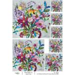 Joggles / Elizabeth St Hilaire A4 Rice Paper - Fabulous Florals #2 - Tuscany Floral #2 [74846]