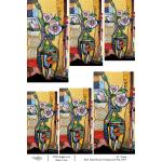 Joggles / Elizabeth St Hilaire A4 Rice Paper - Funky Florals #2 - Dogwood & Fish [74757]