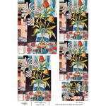 Joggles / Elizabeth St Hilaire A4 Rice Paper - Funky Florals #2 - Polka Dot Floral [74755]