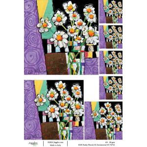 Joggles / Elizabeth St Hilaire A4 Rice Paper - Funky Florals #2 - Sentimental #3 [74753]