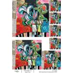 Joggles / Elizabeth St Hilaire A4 Rice Paper - Funky Florals #2 - Sentimental #4 [74754]
