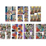 Joggles / Elizabeth St Hilaire A4 Rice Paper - Funky Florals #2 Set Of 7 October 2024