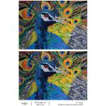 Joggles / Elizabeth St Hilaire A4 Rice Paper - Peacocks - Poised Peacock [74662]