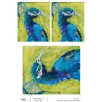 Joggles / Elizabeth St Hilaire A4 Rice Paper - Peacocks - Praiseworthy [74666]