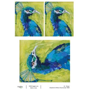 Joggles / Elizabeth St Hilaire A4 Rice Paper - Peacocks - Praiseworthy [74666]