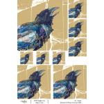 Joggles / Elizabeth St Hilaire A4 Rice Paper - Ravens - Gratitude [74681]