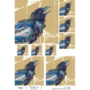 Joggles / Elizabeth St Hilaire A4 Rice Paper - Ravens - Gratitude [74681]
