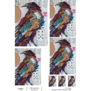 Joggles / Elizabeth St Hilaire A4 Rice Paper - Ravens - Meditation [74683]