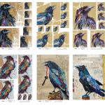 Joggles / Elizabeth St Hilaire A4 Rice Paper - Ravens Set Of 6 May 2024