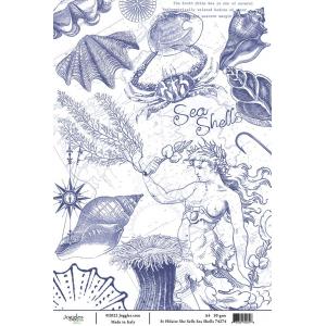 Joggles / Elizabeth St Hilaire A4 Rice Paper - She Sells Sea Shells [74274]