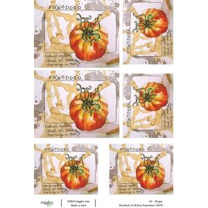 Joggles / Elizabeth St Hilaire A4 Rice Paper - The Art Of Eating - Pomodoro [74679]