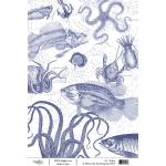 Joggles / Elizabeth St Hilaire A4 Rice Paper - The Swimming Sea [74275]