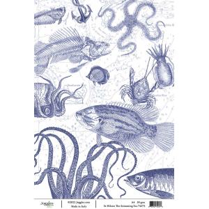 Joggles / Elizabeth St Hilaire A4 Rice Paper - The Swimming Sea [74275]