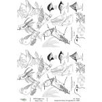 Joggles / Elizabeth St Hilaire A4 Rice Paper - Vintage Birds #1 [74929]