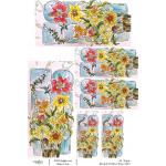 Joggles / Elizabeth St Hilaire A4 Rice Paper - Watercolor Florals #1 - Posies [74671]