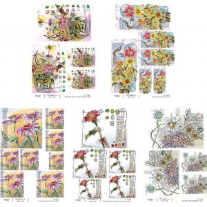 Joggles / Elizabeth St Hilaire A4 Rice Paper - Watercolor Florals #1 - Set Of 5 May 2024