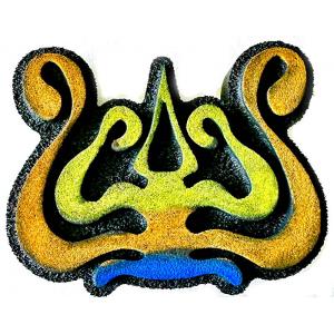 Joggles / Elizabeth St Hilaire Art Nouveau Foam Stamp - Lyre [74800]