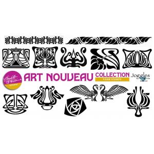 Joggles / Elizabeth St Hilaire Art Nouveau Foam Stamps - Set Of 12 July 2024 Release
