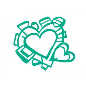 Joggles / Elizabeth St Hilaire Foam Stamp - My Heart Is Full [74451]