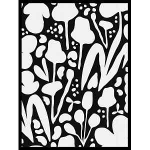 Joggles / Elizabeth St Hilaire Funky Florals - Funky Flower Patch Stencil [53792]